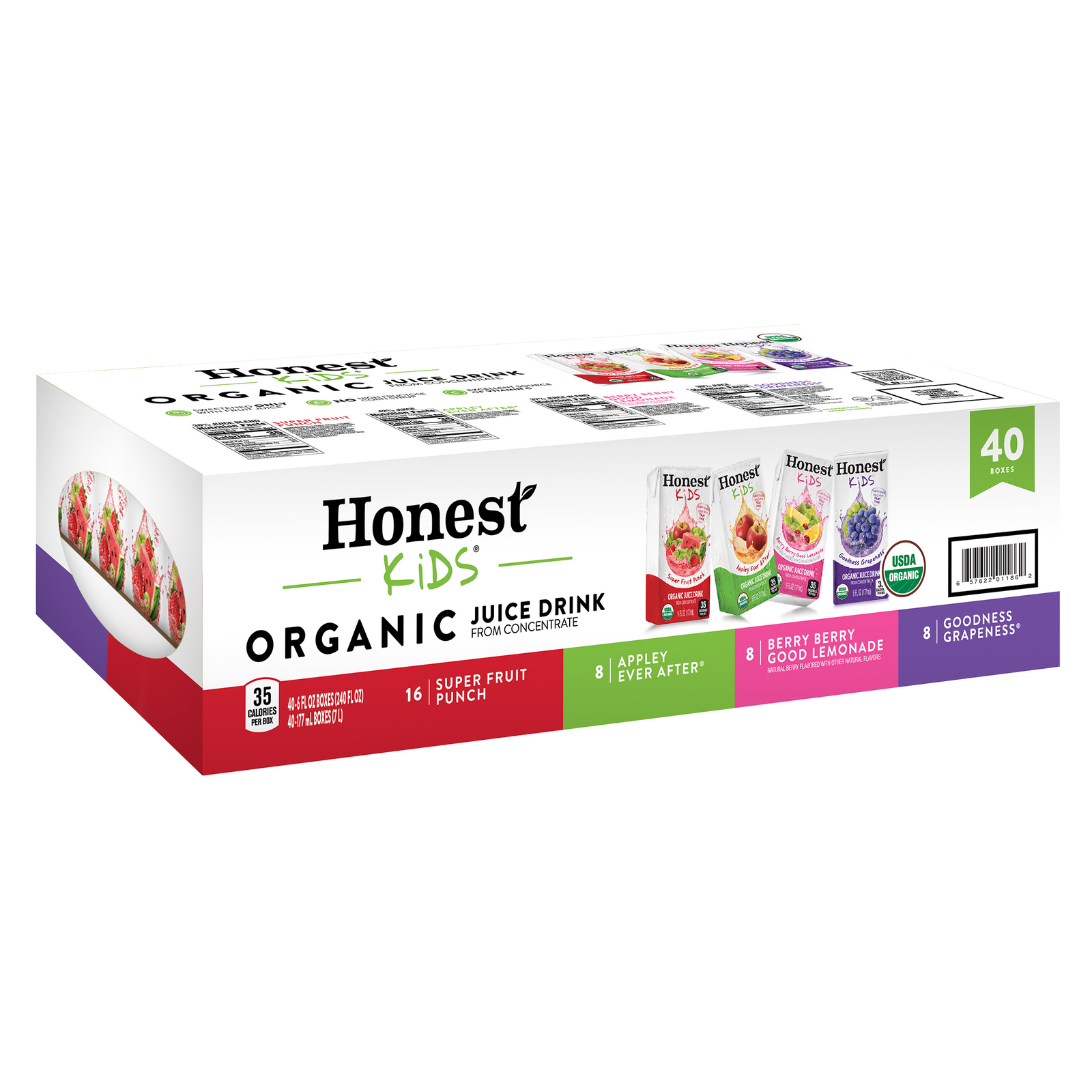 Honest Items Honest Kids, Organic Juice Drink, Variety Pack, 6 Fl Oz, 40-Count | eBay