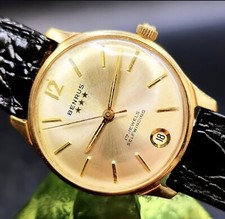 Vintage BENRUS '⭐️⭐️⭐️' Automatic 1960'S USA Mad Men Men's Watch W/ Superb Dial 