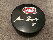 SEAN FARRELL SIGNED MONTREAL CANADIENS LOGO HOCKEY PUCK COA