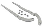 <!--F#f_0-->LATE 1974-1978 C3 CORVETTE SEAT BACK - SIDE CHROME HINGE with screws #26022<!--F/-->