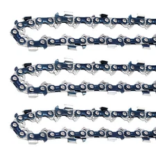 3PCS 18" inch Chainsaw Chain 3/8" LP .050" 62DL Full Chisel for Ryobi RY3818 