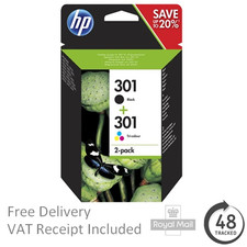 HP 301 Tri-Colour Ink Cartridge - Black 