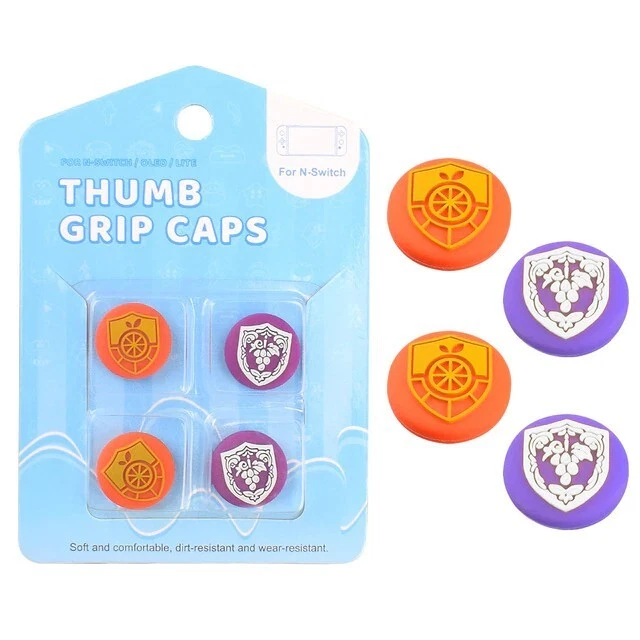 Nintendo Switch Pokemon Scarlet Violet Joy Con Controller Thumb Grips 4 PACK