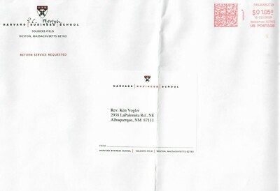 ''Nobel Prize In Economics'' Robert Merton Hand Signed Envelope