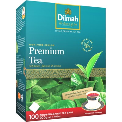 Ceylon Premium Black Tea Bags Tagless 100 pack