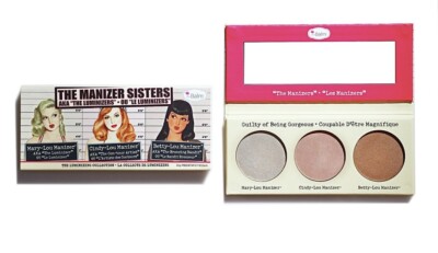 TheBalm The Manizer Sisters Luminizer Palette Bronzer & Highlighter Light Medium