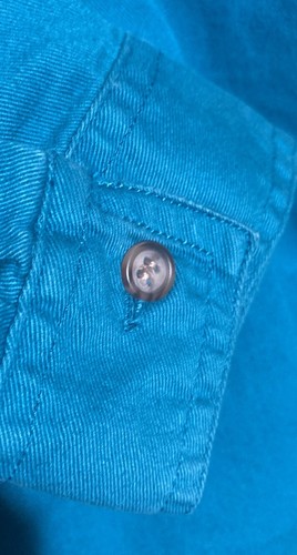 Jordache Turquoise Button Up Longsleeve Shirt Men’s Medium VTG - Picture 7 of 7
