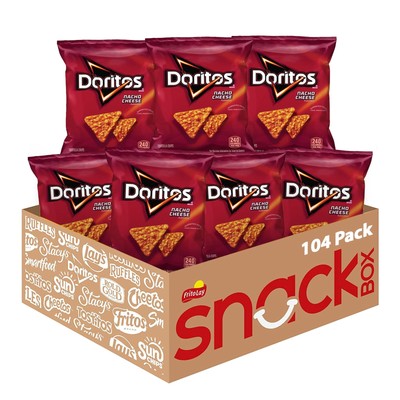 Doritos Flavored Tortilla Chips Nacho Cheese 1 Ounce Pack of 104