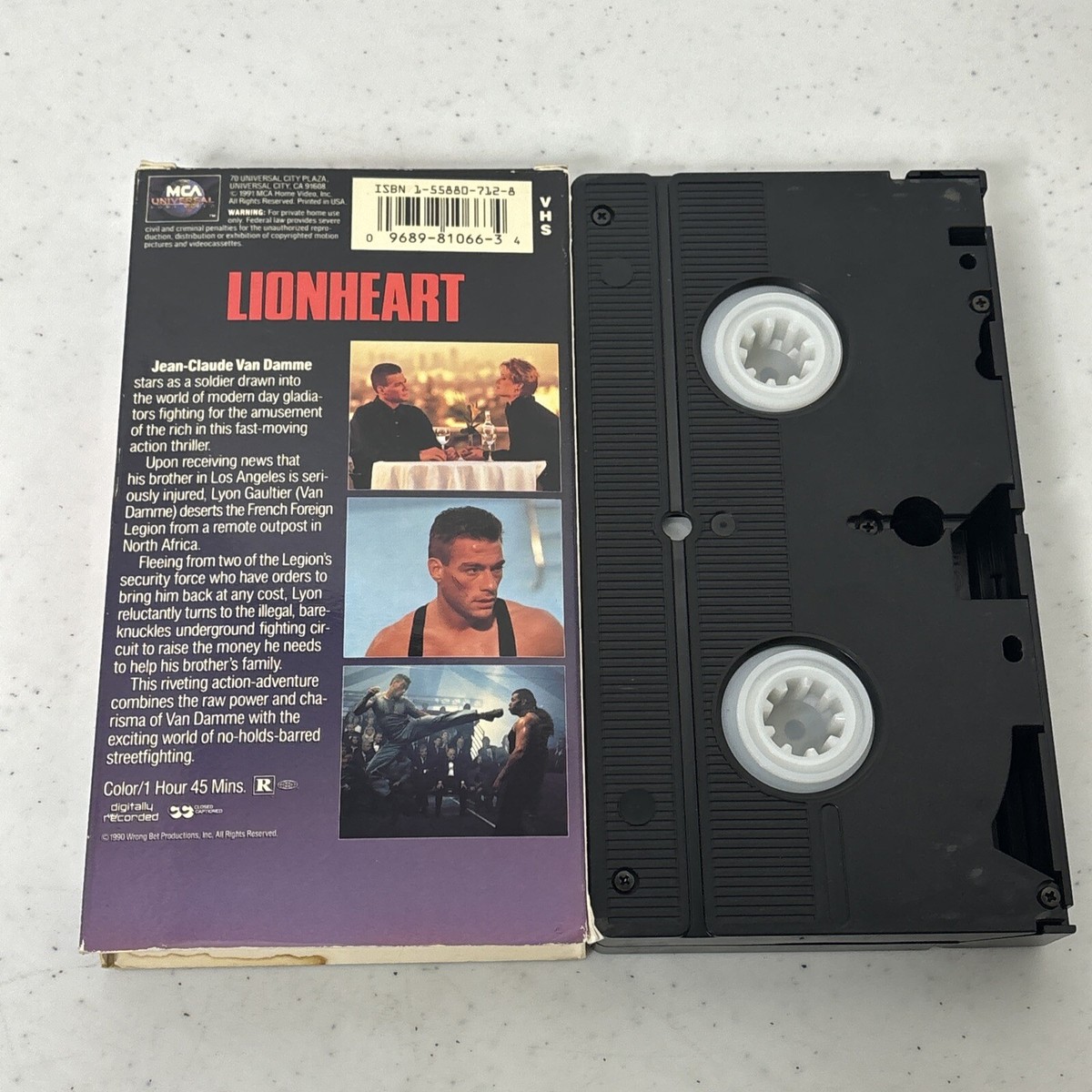 Lionheart (VHS, 1991) Jean-Claude Van Damme, Harrison Page