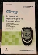 True Metrix Diabetes Sugar Monitor Blood Glucose Test Meter Device with Case
