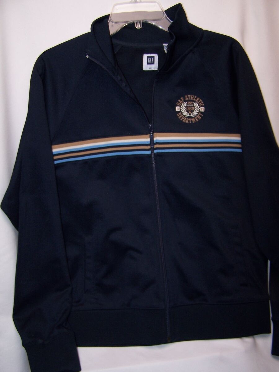 Vintage Gap Mens Jacket Navy Blue Full Zip Athletic Vintage Gap Mens Jacket Navy Blue Full Zip Athletic