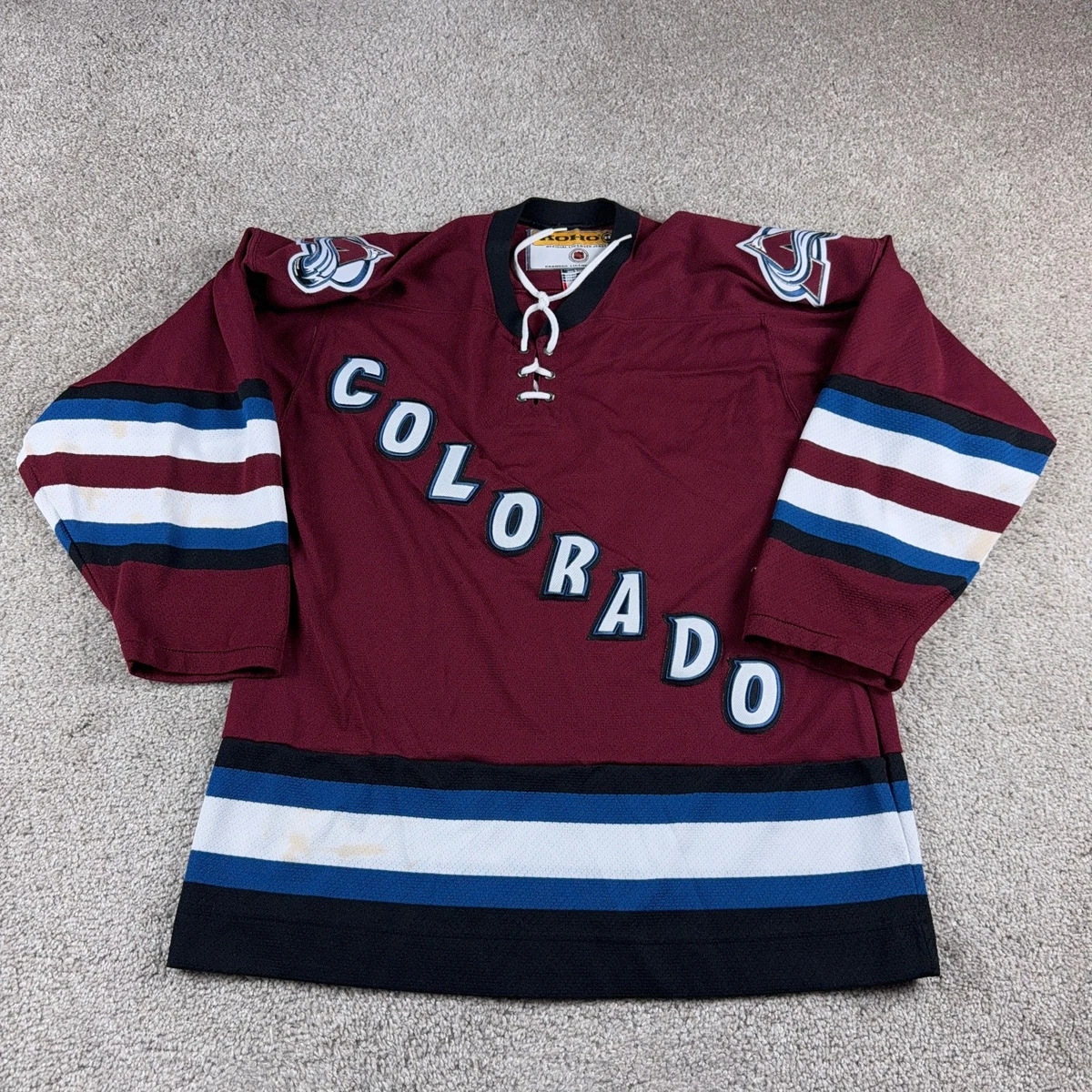 ANCIENNE années 90 | Chandail de hockey Colorado Avalanche STARTER, taille L - France