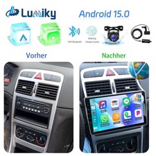 9" per Peugeot 307 2007-2013 Android 15 Autoradio GPS Carplay WiFi 64G DAB+ Kam