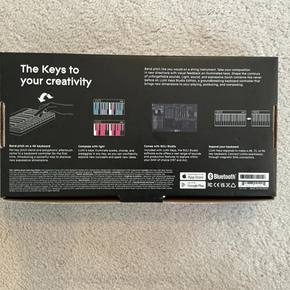 Roli Lumi Keys Light Up Keyboard, MIDI Controller Studio edition - Image 2 of 4
