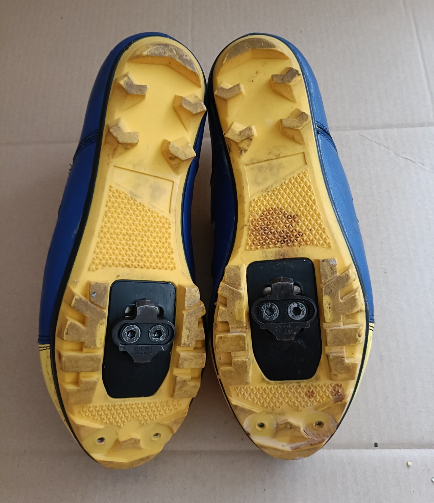 SCARPE DA CICLISMO MOUNTAIN BIKE STRADA CORVARO TG/NUMERO 42 PLACCHETTE SPD foto 4