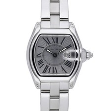 Cartier Roadster W62016V3 2675 with 31 x 37mm Steel case and Silver dial. Exc...