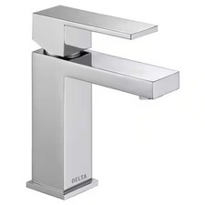 Delta Modern Single-Handle Bathroom Faucet Chrome w/ Push Pop-Up Drain 567LF-PP