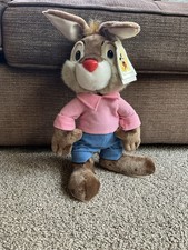 Vintage 1990’s Walt Disney World Splash Mountain Soft Plush Brer Rabbit Toy Tags