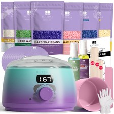 Brazilian and Bikini Waxing Kit for , Hard Wax Warmer for , Legs, and Body, A...