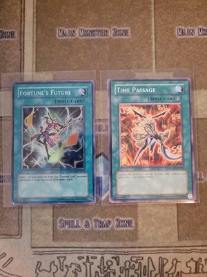 YUGIOH FORTUNES FUTURE SUPER + TIME PASSAGE SOVR COMMON UNLIMITED ED NM