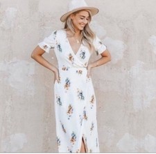 Madewell Ruffle-Sleeve Maxi Dress in Classic Corsage Size 8 Floral