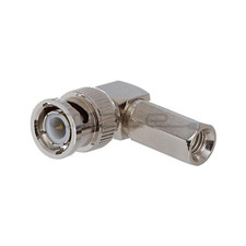 BNC Screw-On Connector 90  Right Angle Plug Clamp for RG-6 Coaxial CCTV Cable