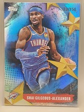 SGA /150 Blue🔵Shai Gilgeous-Alexander 2025-26 Topps Stars of NBA 103/150 OKC SP