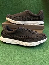 Nike Trainers Mens Size UK 10 Mayfly Woven Black Suede Summer Breathable Shoes