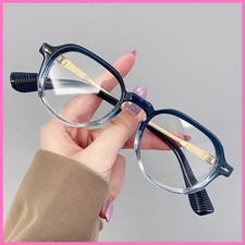 Geometric Square Anti-blue Light Sunglasses Bold Look Anti-blue Light UV400...