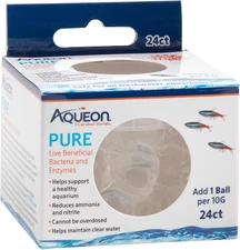 Aqueon PURE Aquarium Water Treatment 24 Count Live Bacteria Gel Balls