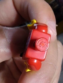 Lego Imperial Armada Minifigure Red Captain Chrome Armor Pirates 6280 6204 pi016