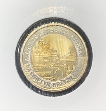 Poland 5 Zlotych 2022 UNC Coin Klasztor Pobenedyktyjski Natural Patina