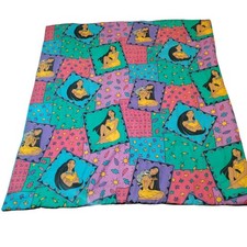 VTG 90s Nostalgia Disney Pocahontas Twin/Full Comforter Reversible 80X85 In
