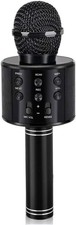 Kids Karaoke Microphone Black Toys Age 3-12