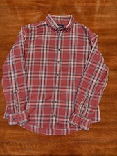 Mizzen Main Men's XL Long Sleeve Shirt Button Up, Trim Fit, Plaid