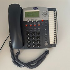 AT T 974 4 Line Digital Display Blue Speakerphone Business Phone w/AC Adapter