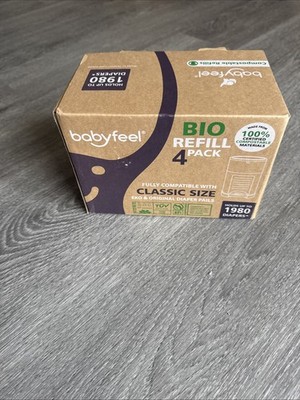 BIO Refills Compatible with DEKOR PLUS Diaper Pails | 100 Compostable | 4 Pac...