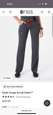 figs scrub pants women small