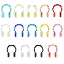 Swimming Nose Clip, 14 Packs Swim Nose Plugs with Waterproof Silica Gel for K...