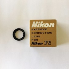 NIKON 1.0 EYEPIECE CORRECTION LENS FOR NIKON F3 Diopter 19mm lens in Box