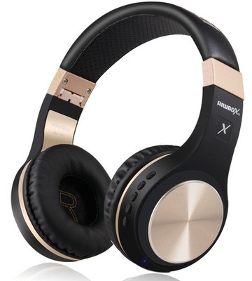 Bluetooth Headphones, Riwbox XBT-80 Folding Stereo Wireless Bluetooth Headphones