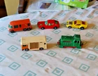 LOT Vintage Toy Trucks Cars Matchbox Hot Wheels RV Camper Train Motor Home Race
