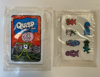 Rare Vintage QUISP Mini Puzzle Cereal Premium + Bonus Vintage QUISP Stickers