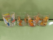 lotto vecchi bicchieri nutella set 8 pezzi