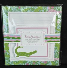 Lilly Pulitzer Sticky Notes With Lilly Pad Pink Green Later Gator Alligator