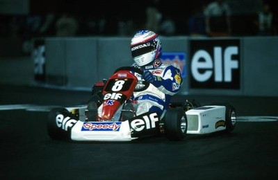 Takumo Sato fresh from his Jordan test ELF Karting Masters Paris B- Old Photo