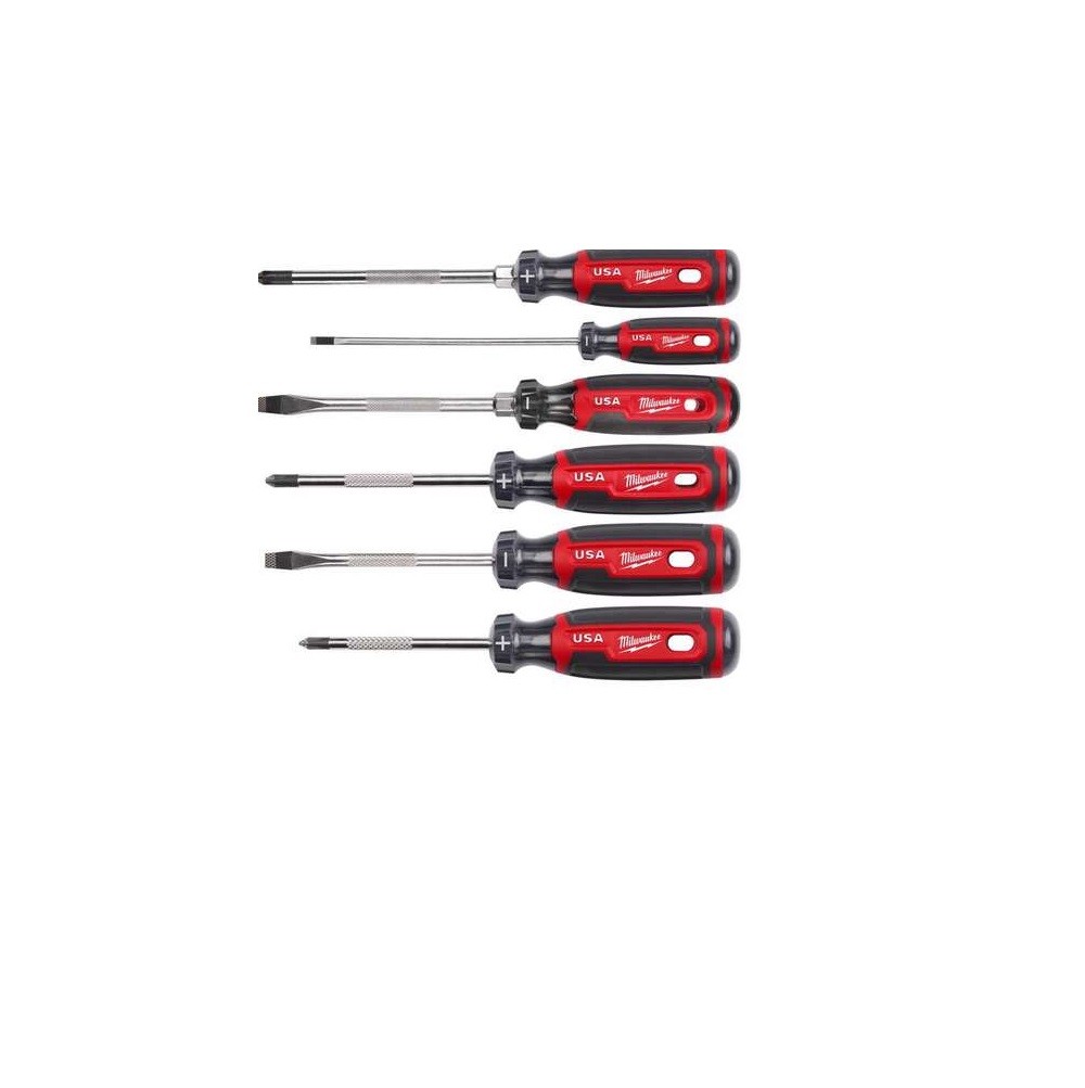 Milwaukee MT200-6 6PC Cushion Grip Screwdriver Set USA 6090₽