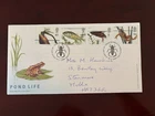 United Kingdom 2001 - Pond Life, Fish, Frog... stamps FDC Dundle Peterborough