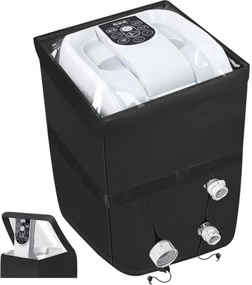 TOHONFOO Heavy Duty Inflatable Hot Tub Pump 1'5'' x 1'3'' (Rectangular), Black 