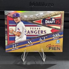 2025 Bowman Draft - Bowman Draft Night Gavin Fien #BDN-10 Gold Refractor /50 
